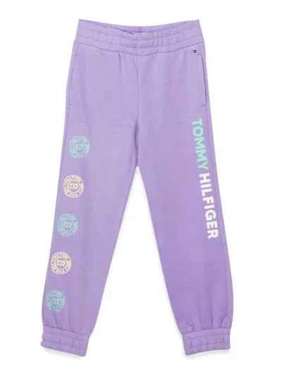 Tommy Hilfiger Mini Overprint Sweatpant In Purple