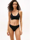 Tommy Hilfiger Mini Pointelle Bralette In Black
