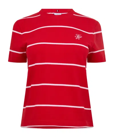 Tommy Hilfiger Minimaliststyle Tshirt In Red