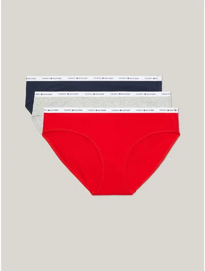 Tommy Hilfiger Mix Logo Bikini Brief 3 In Red