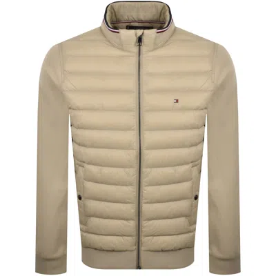 Tommy Hilfiger Mix Media Jacket Beige In Neutral