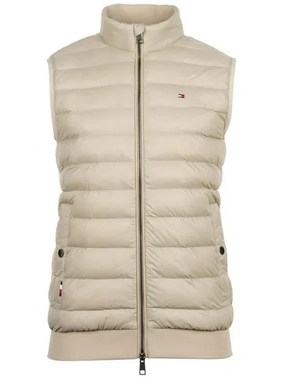 Tommy Hilfiger Mix Media Vest Clothing In Beige