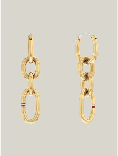 Tommy Hilfiger Women's Gold-tone Stainless Steel Chain Earring