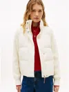 Tommy Hilfiger Mixed Media Jacket In White