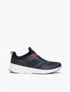 Tommy Hilfiger Mixed Media Runner Sneaker In Navy