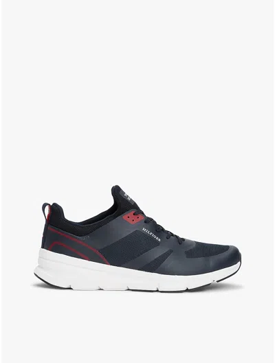 Tommy Hilfiger Mixed Media Runner Sneaker In Navy
