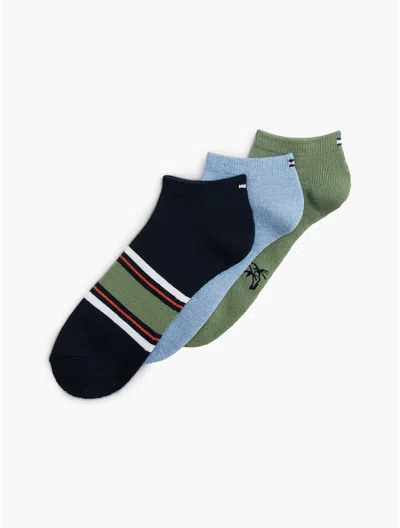 Tommy Hilfiger Mixed Print Ankle Sock 3 In Multi