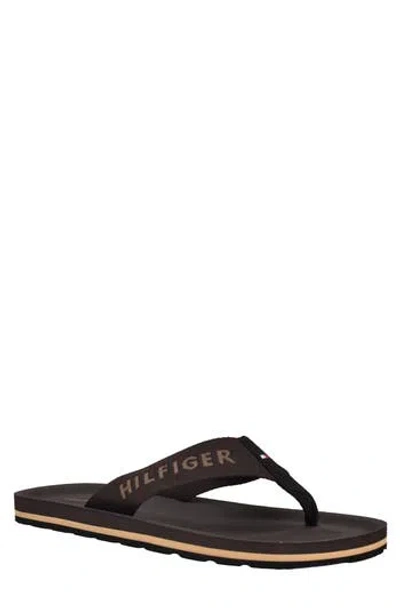 Tommy Hilfiger Moaan Flip Flop Sandal In Black