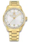 Tommy Hilfiger Women's Quartz Gold-tone Stainless Steel Bracelet Watch 36mm