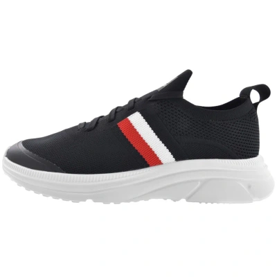 Tommy Hilfiger Moderm Runner Knit Trainers Navy In Black