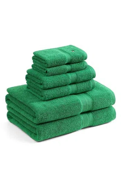 Tommy Hilfiger Modern American Terry 6-piece Towel Set In Green