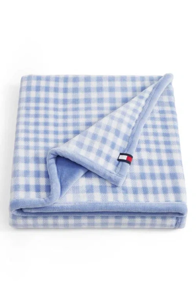 Tommy Hilfiger Modern Check Throw In Blue