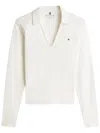 Tommy Hilfiger Modern Cody Ls Open Polo Clothing In White