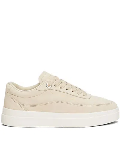 Tommy Hilfiger Modern Court Sneaker Nubuck Shoes In Beige