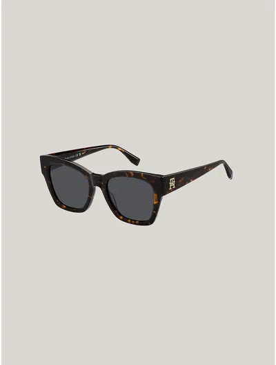Tommy Hilfiger Modern Prep Butterfly Sunglasses In Havana