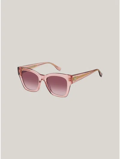 Tommy Hilfiger Modern Prep Butterfly Sunglasses In Pink