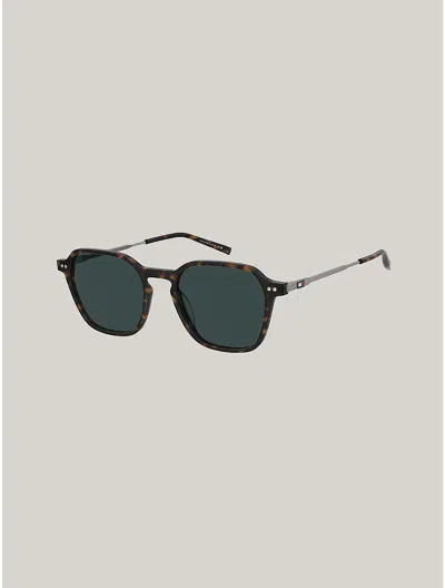Tommy Hilfiger Modern Prep Oval Sunglasses In Havana
