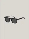 Tommy Hilfiger Modern Prep Rectangle Sunglasses In Black