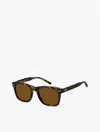 Tommy Hilfiger Modern Prep Rectangle Sunglasses In Havana
