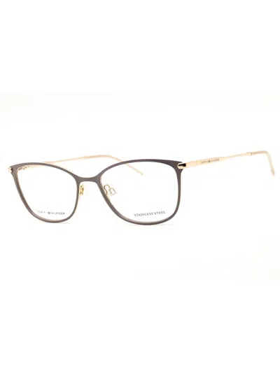 Tommy Hilfiger Modern Rectangular Eyeglasses For Women In Brown