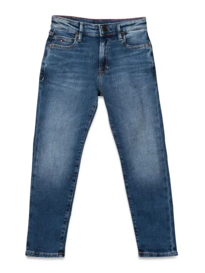 Tommy Hilfiger Kids' Modern Straight Mid Blue In Denim