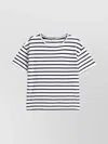 Tommy Hilfiger Relaxed Linen Blend Crew Neck T-shirt In Black