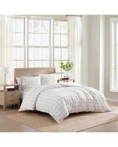 TOMMY HILFIGER TOMMY HILFIGER MODERN WINDOWPANE COTTON COMFORTER BEDDING SET