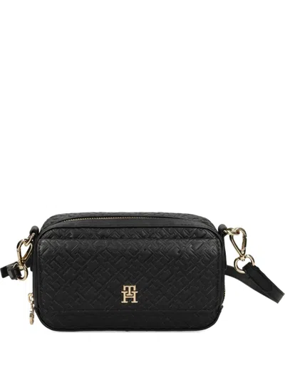 Tommy Hilfiger Monogram Cross Body Bag In Black