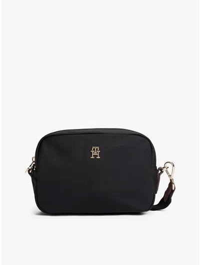 Tommy Hilfiger Monogram Crossbody Bag In Black