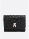 Tommy Hilfiger Monogram Embossed Tri In Black