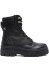 Tommy Hilfiger Monogram-embroidered Boots In 黑色