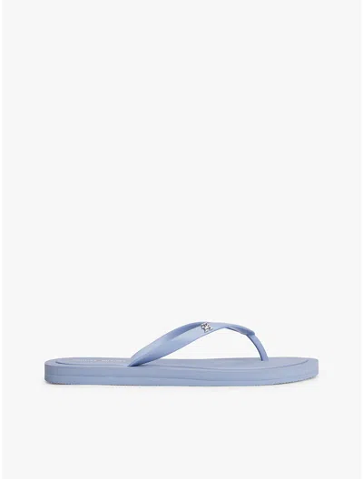 Tommy Hilfiger Monogram Hardware Flip Flop In Blue