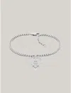 Tommy Hilfiger Monogram Heart Bracelet In Silver