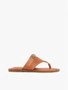 Tommy Hilfiger Monogram Horsebit Leather & Suede Sandal In Cinnamon Bark
