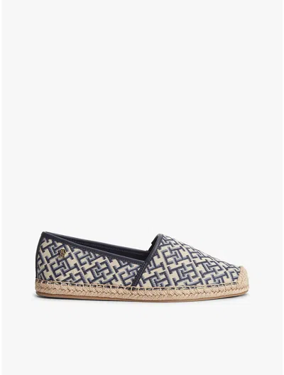 Tommy Hilfiger Monogram Jacquard Espadrille In Multi