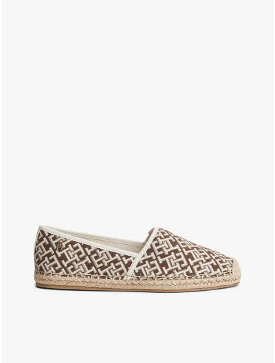Tommy Hilfiger Monogram Jacquard Espadrille In Multi