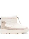 Tommy Hilfiger Monogram-jacquard Platform Snow Boots In Neutrals