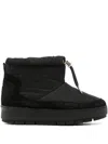 Tommy Hilfiger Monogram-jacquard Platform Snow Boots In Schwarz