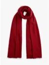 Tommy Hilfiger Monogram Jacquard Scarf In Red