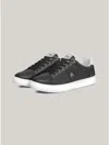 TOMMY HILFIGER MONOGRAM LEATHER CUPSOLE SNEAKER