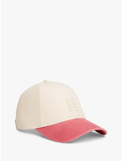 Tommy Hilfiger Monogram Logo Baseball Cap In Neutral