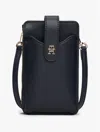 Tommy Hilfiger Monogram Logo Compact Phone Wallet In Blue