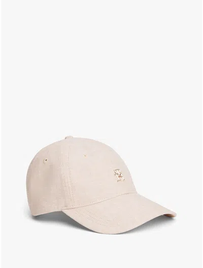 Tommy Hilfiger Monogram Logo Linen In Neutral