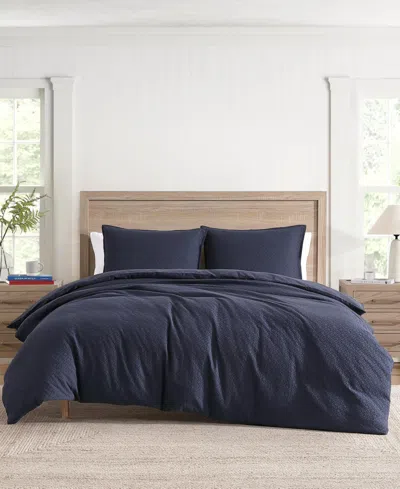 Tommy Hilfiger Monogram Matelasse 3-pc. Comforter Set, Full/queen In Navy