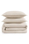Tommy Hilfiger Monogram Matelassé Comforter & Pillow Shams Set In Neutral