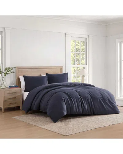 Tommy Hilfiger Monogram Matelassé Cotton Duvet Cover Set