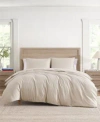 Tommy Hilfiger Monogram Matelasse Duvet Cover Set In White