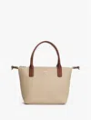 Tommy Hilfiger Monogram Mini Tote Bag In Brown