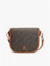 Tommy Hilfiger Monogram Saddle Bag In Black