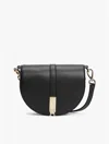 Tommy Hilfiger Monogram Saddle Bag In Black